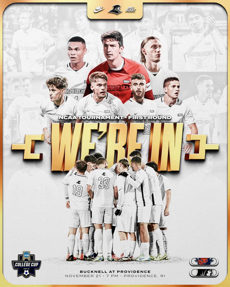 It’s Confirmed 🏆

The Friars will host Bucknell in a 2024 NCAA First Round match on Chapey Field this Thursday (Nov.21) @ 7 PM.

Tickets can be purchased on Friars.com/tickets

Let's pack the Chap!!! ⚪️⚫️