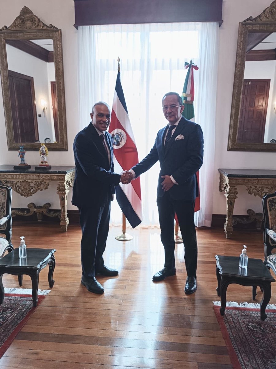 Damos la bienvenida al nuevo embajador de Panamá en Costa Rica, Pacífico Manuel Escalona Ávila, a quien deseamos mucho éxito durante su gestión.  🇲🇽🤝🇵🇦

<a href="/PacificoE/">Pacifico Escalona</a>
⁦<a href="/EmbaMexPan/">Embajada de México en Panamá</a>⁩ 
⁦<a href="/EmbaMexCri/">Embamex Costa Rica</a>⁩