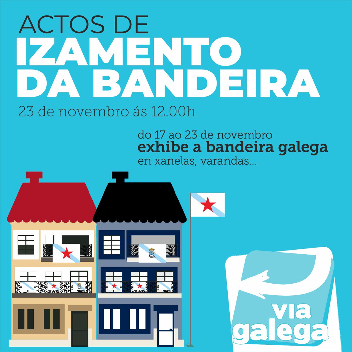 Vía Galega impulsa actos por toda Galiza de izado da bandeira galega en conmemoración do 106 aniversario da I Asemblea Nacionalista

ℹ️ cutt.ly/DeJ701af