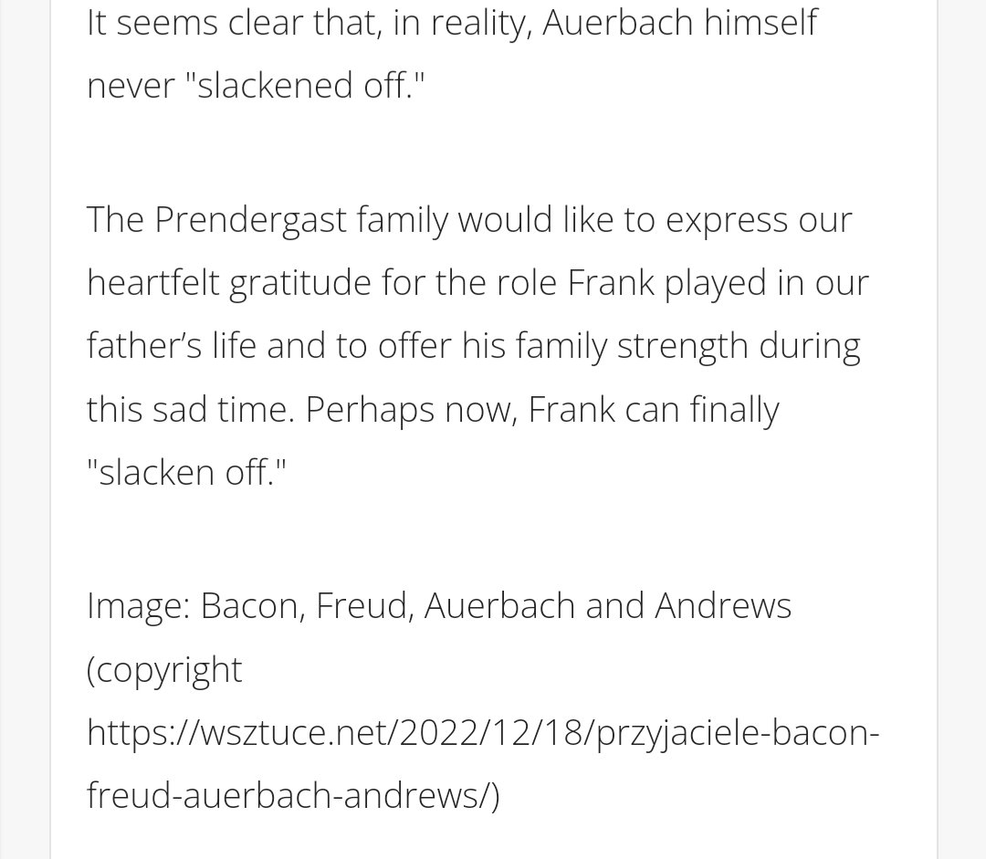 A tribute to Frank Auerbach 🖤 peterprendergast.co.uk/news/tribute-t…