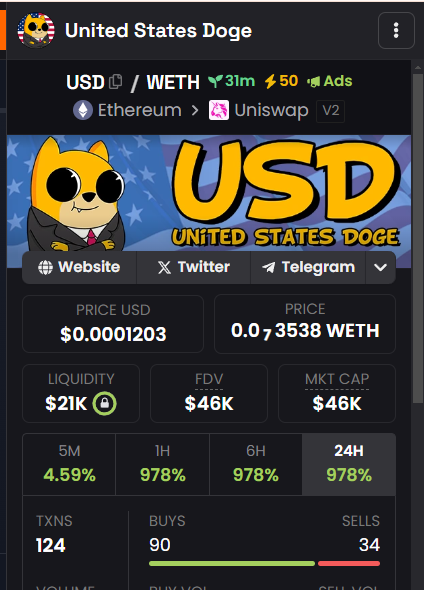 USDonETH's tweet photo. @dexscreener Updated with Ads and Boost!

Chart: 

https://t.co/s3Xuohklj8

TG: https://t.co/MRs1me0LxI https://t.co/WIngRWciBR