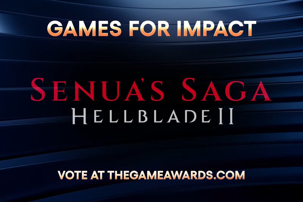 We are honoured to have Senua's Saga: Hellblade II pick up four nominations at #TheGameAwards.

Please do consider voting for our game, it would mean the world to us.

🗳 thegameawards.com/nominees