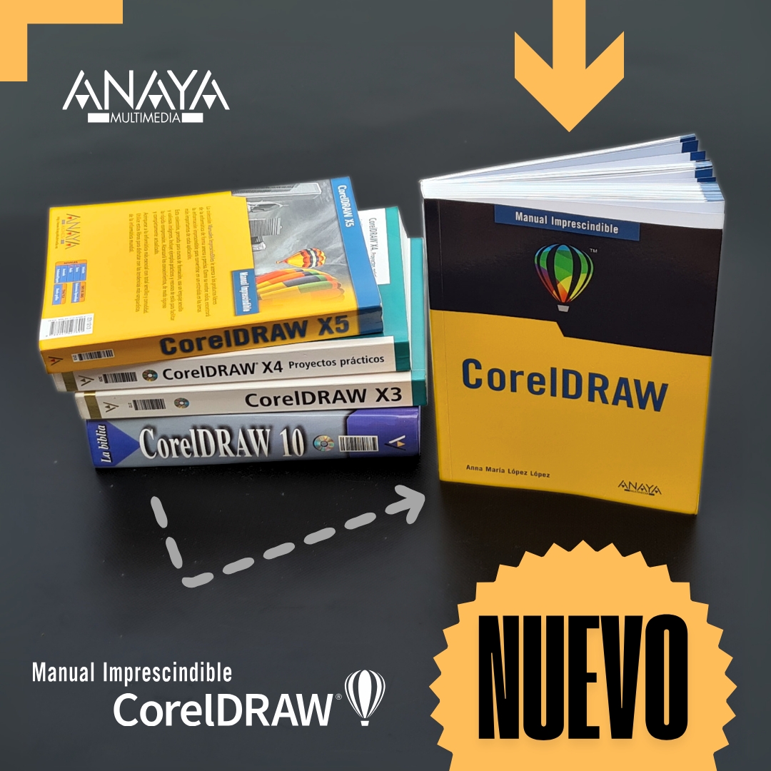 LibroCorelDRAW's tweet image. ¿Has actualizado tu CorelDraw éstos últimos años? Si la respuesta es sí, entonces es mejor que también  actualices tu Manual de CorelDRAW para sacarle el máximo rendimiento a todas las herramientas del programa&amp;gt; librocoreldraw.com #coreldraw #diseno #corel #Software #grafico