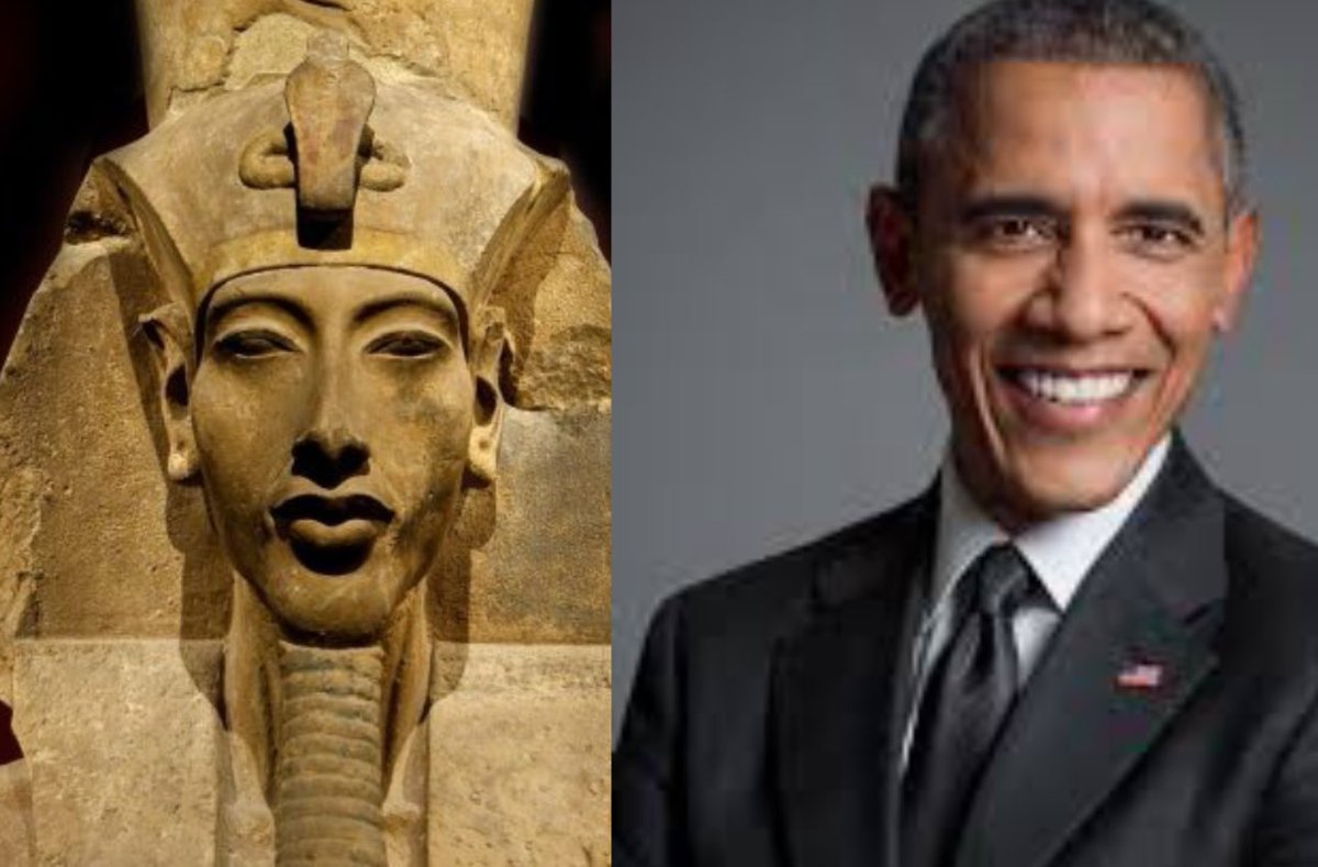 Very weird that Barack Obama looks exactly like Akhenaten Amenhotep IV