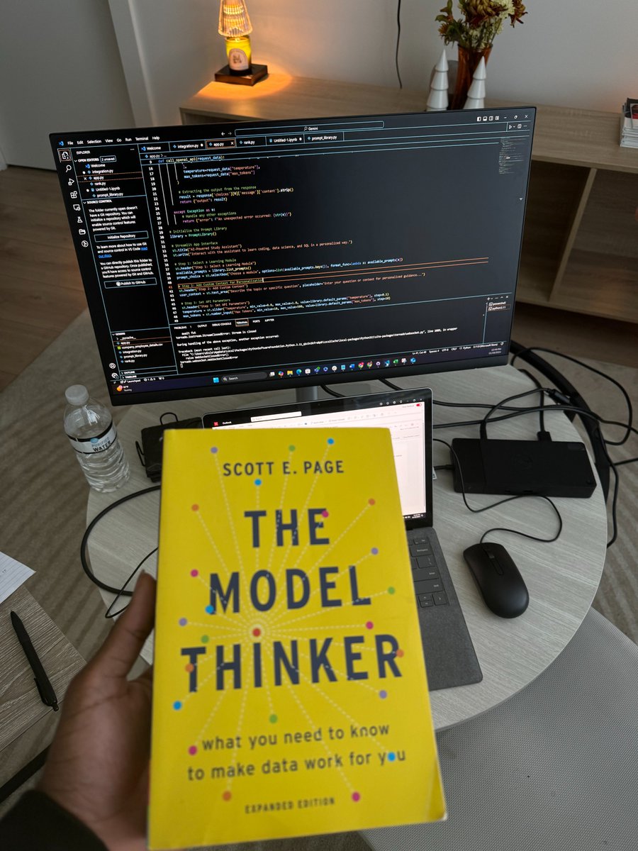 AIwithD's tweet image. Looking for a weekend read? 📚 Check out The Model Thinker by Scott E. Page! This book explores how using a variety of models can enhance our understanding of complex problems, a valuable concept for data scientists, analysts, and decision-makers. 
#BookRecommendation #DataBooks