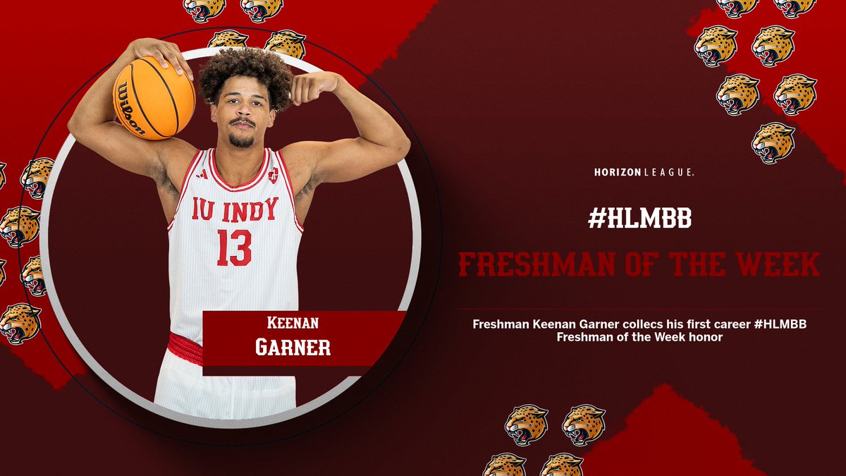 .@IUIndy_MBB fr. Keenan Garner is this week's #HLMBB Freshman of the Week. 

🔴 11.0 points per game
🔴 5.5 rebounds per game
🔴 2.0 steals per game
🔴 1.5 assists per game

First career honor for the former Fishers HS standout. 

#LetsGoJags