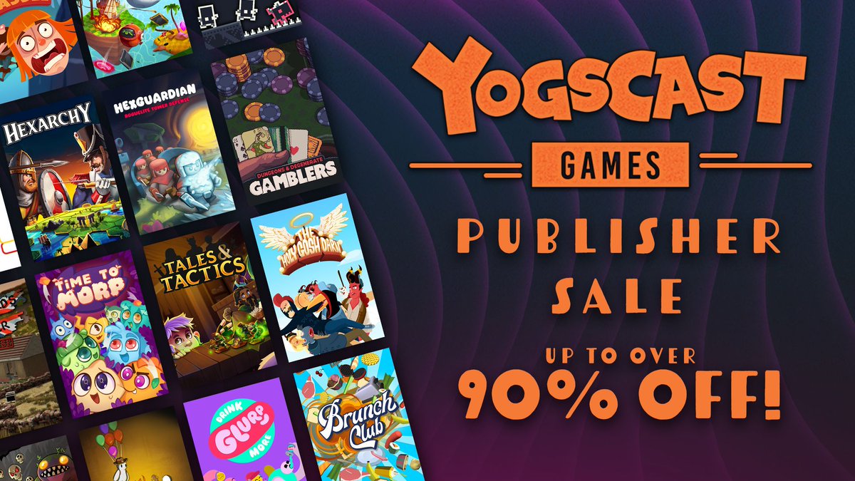 Big exciting things in the Yogscast Games world today 🌍 

We’ve got free playtests for KAYA’S PROPHECY and MONSTER MOP UP, as well as the start of our PUBLISHER SALE!

Gamers - 1, Monday blues - 0!