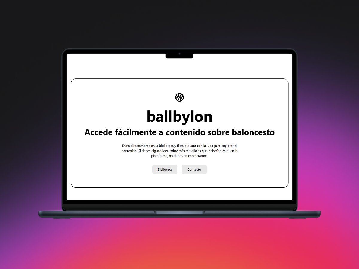 ignasimgol's tweet photo. 1/🧵 Siempre me ha atraído la idea de tener todo el contenido útil sobre baloncesto en un solo lugar. Después de pasar muchas horas buscando materiales y saltando de una página a otra, decidí crear @ballbylon🏀

🌐 https://t.co/MJ1oKe6Yz7 https://t.co/MBIlsmMAvb