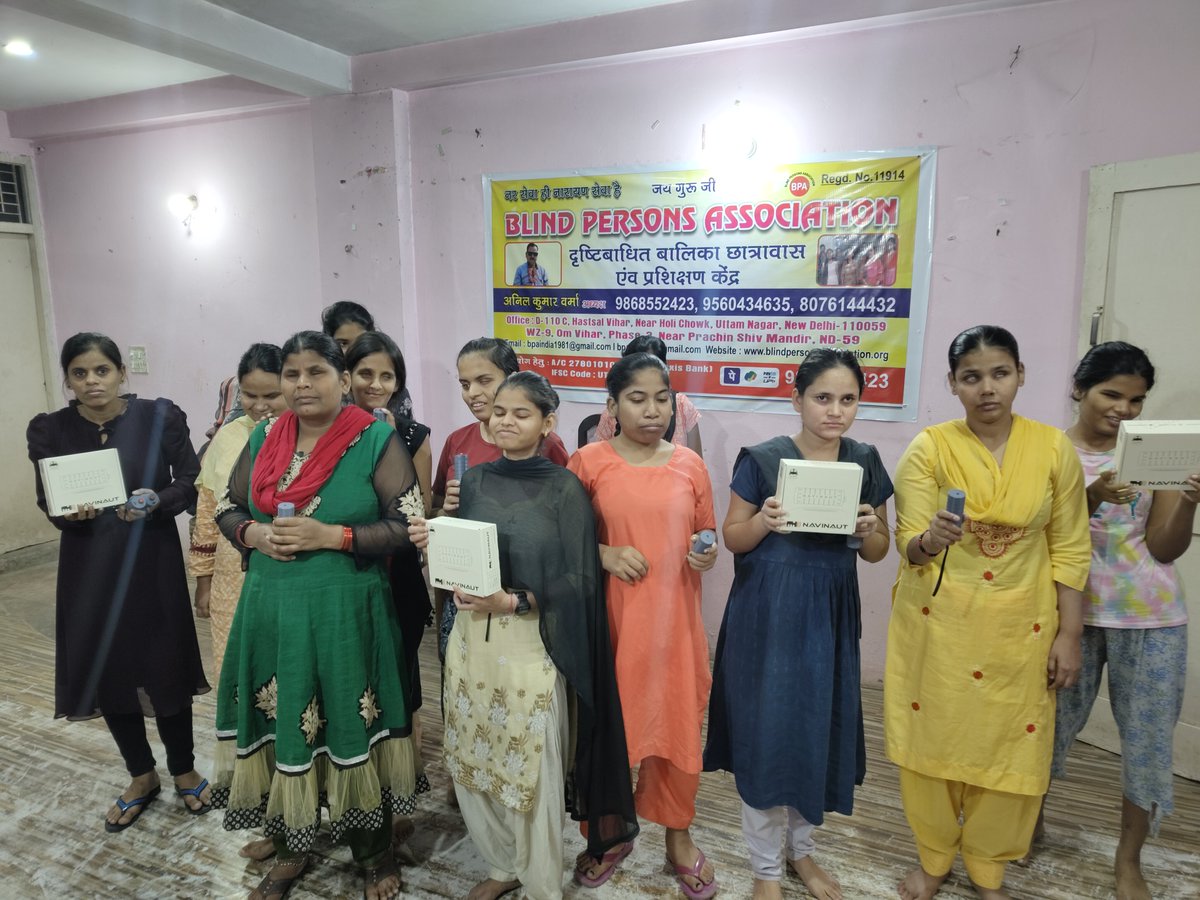 alieninovations's tweet photo. Witnessing the Little Smiles in Hastsal Vihar, Delhi!

At @alieninovations , we had the incredible privilege of visiting an association in Hastsal Vihar, Delhi, where we introduced our innovative product, NAVINAUT, to a group of 15 visually impaired girls. 

These young and determined individuals come from diverse states like Bihar, Jharkhand, Uttar Pradesh, and even Telangana, united under one roof, striving to achieve their dreams. Some are pursuing their higher studies, while others are still in school, each inspiring us with their resilience and ambition. 

The joy, curiosity, and excitement in their smiles reaffirmed our mission of empowering the visually impaired community through cutting-edge technology. Seeing how NAVINAUT could potentially impact their daily lives was truly heartwarming. 
@TAGIRERAVIKIRAN 
@MSH_MeitY |@IKP_SciencePark  | @AssistechF 
 | @ikpeden | @ACIC_BMU | @lvprasadeye  | @LVPEIBioNEST  | @NFB_voice 
#AlienInnovations #NAVINAUT #AssistiveTechnology #Inclusion #Empowerment #Accessibility