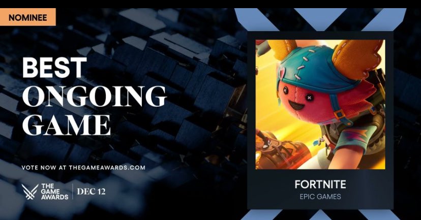 SILENTFN_'s tweet photo. FORTNITE 2024 NOMINATIONS @ The Game Awards ✌️
• Best Ongoing Game
• Best Community Support #fortnite #FortniteLeaks #TheGameAwards https://t.co/HL4AFyGkDi
