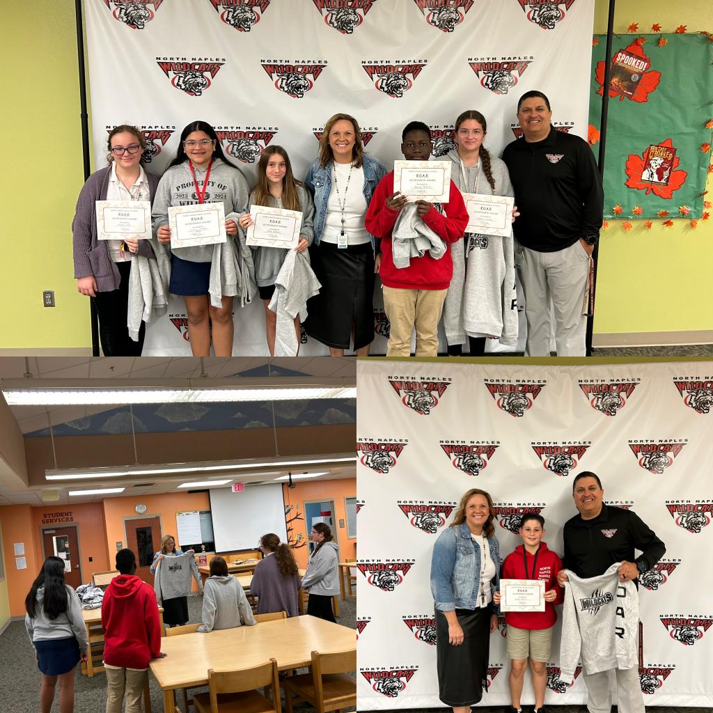 Congratulations to our ROAR Award Winners! This award celebrates those who go above and beyond in showing empathy, leadership, and positive behavior. Great job @nnmspto <a href="/collierschools/">Collier County Public Schools</a>.com