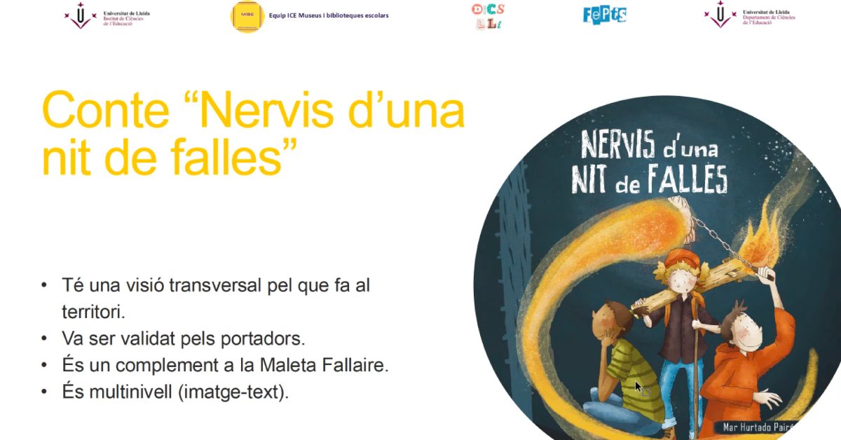 🔥 Avui a la V Jornada de Museus i biblioteques escolars, el director de la Càtedra, el Dr. Marc Ballesté, ha fet una presentació de: "Les festes del foc del Pirineu a l’aula de primària: la Maleta Fallaire i el conte Nervis d’una nit de falles." <a href="/marcballesco/">Marc Ballesté Escorihuela</a> <a href="/IceUdl/">ICE UdL</a> @fepts_udl
