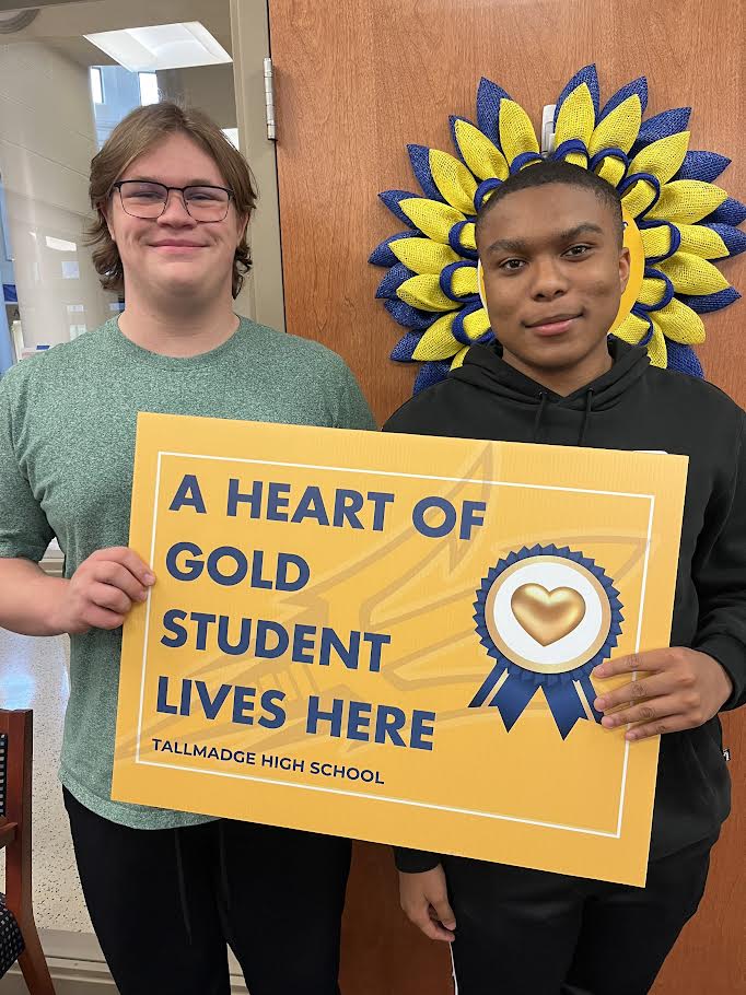 Congratulations to these THS students who have demonstrated that they have "hearts of gold".

October:  Zaire Davis and Ryan Jajola
November:  Kaniyah Virden, Justin Greathouse and Sneha Rimal