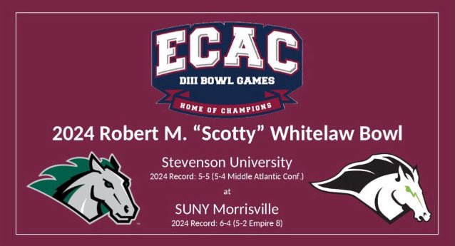 MvilleMustangFB's tweet photo. Bowl Bound!!! We will be playing Stevenson University this Saturday at Home! 

#TheVille 🐎 https://t.co/WZADbkC5VP