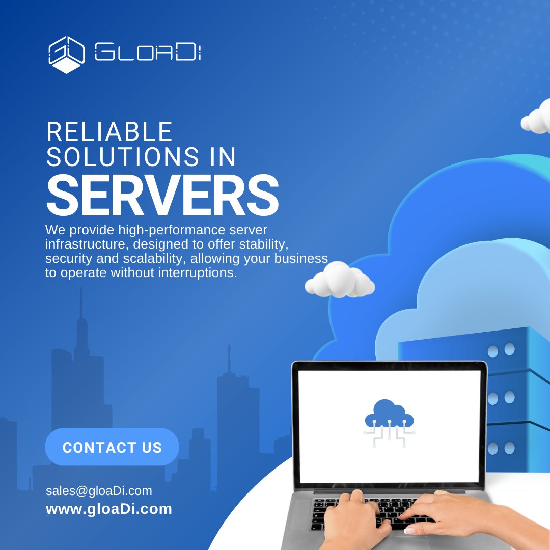 Gloadillc's tweet image. Does your business depend on fast and secure servers? At GloaDi we know that every second counts. 
Optimize your infrastructure with us:
👉 Servers designed to grow with you.
👉 Solutions that eliminate interruptions.
👉 Expert support to guarantee your peace of mind.