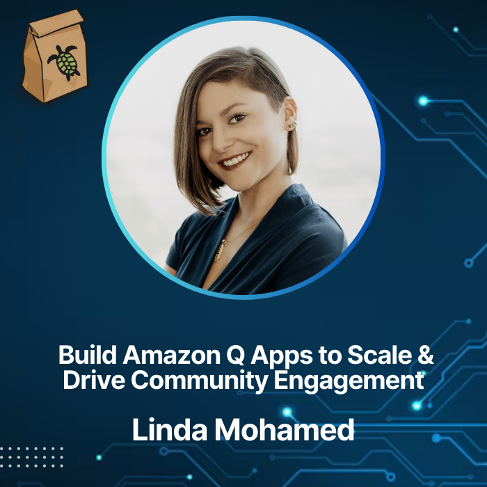 vBrownBag (@vbrownbag) on Twitter photo (note the time change!) This week Thursday @ 12 PM ET:
"Build Amazon Q Apps to Scale & Drive Community Engagement" with AWS Hero <a href="/linda_mhmd/">Linda Mohamed</a>!
Join us live for fun🥳, prizes🎁 & knowledge📚 youtube.com/watch?v=MrE8Ex… (note the time change!) This week Thursday @ 12 PM ET:
"Build Amazon Q Apps to Scale & Drive Community Engagement" with AWS Hero <a href="/linda_mhmd/">Linda Mohamed</a>!
Join us live for fun🥳, prizes🎁 & knowledge📚 youtube.com/watch?v=MrE8Ex…