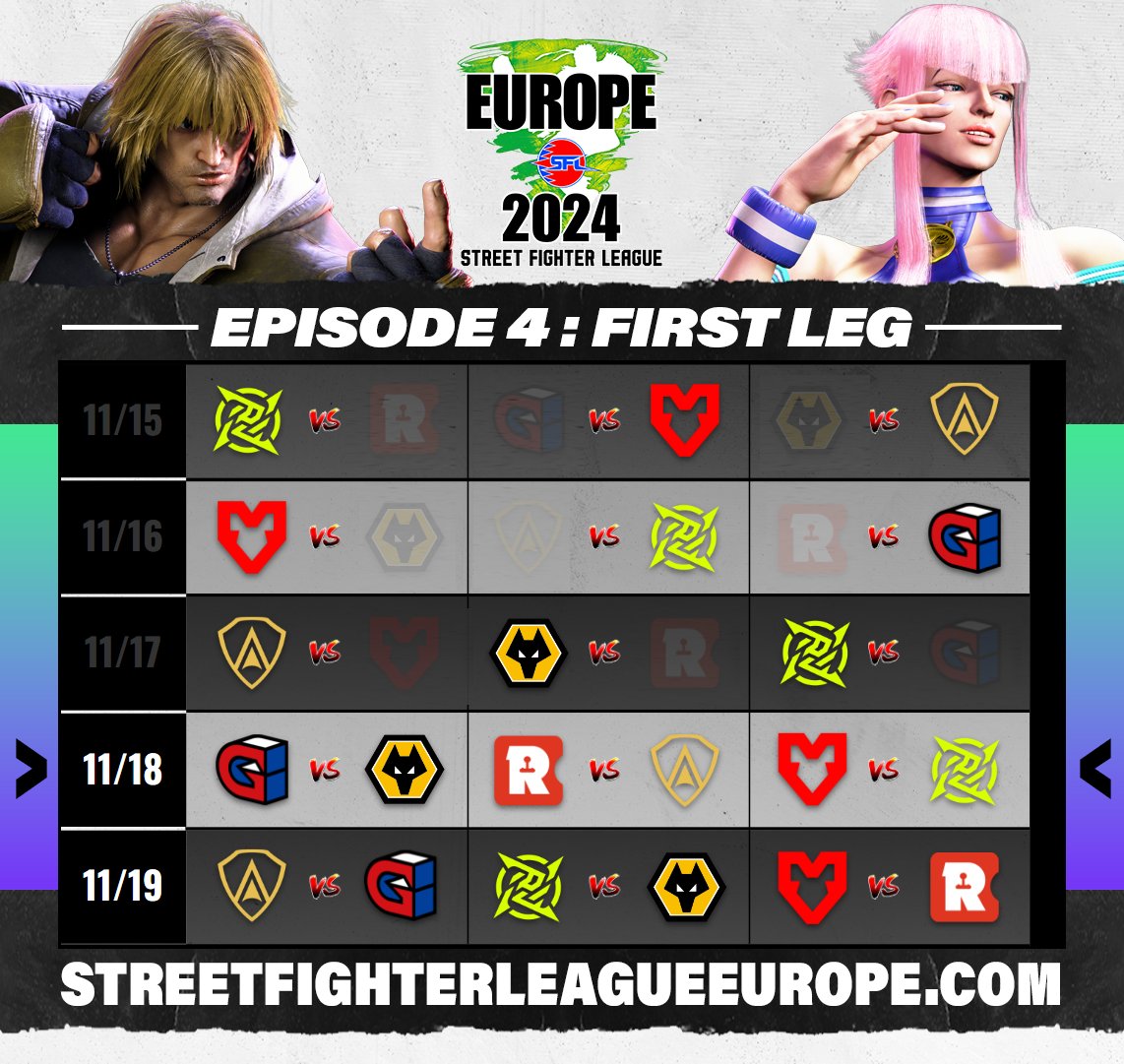 Capcom Fighters on X: “Street Fighter League - Pro Europe 2024 Day