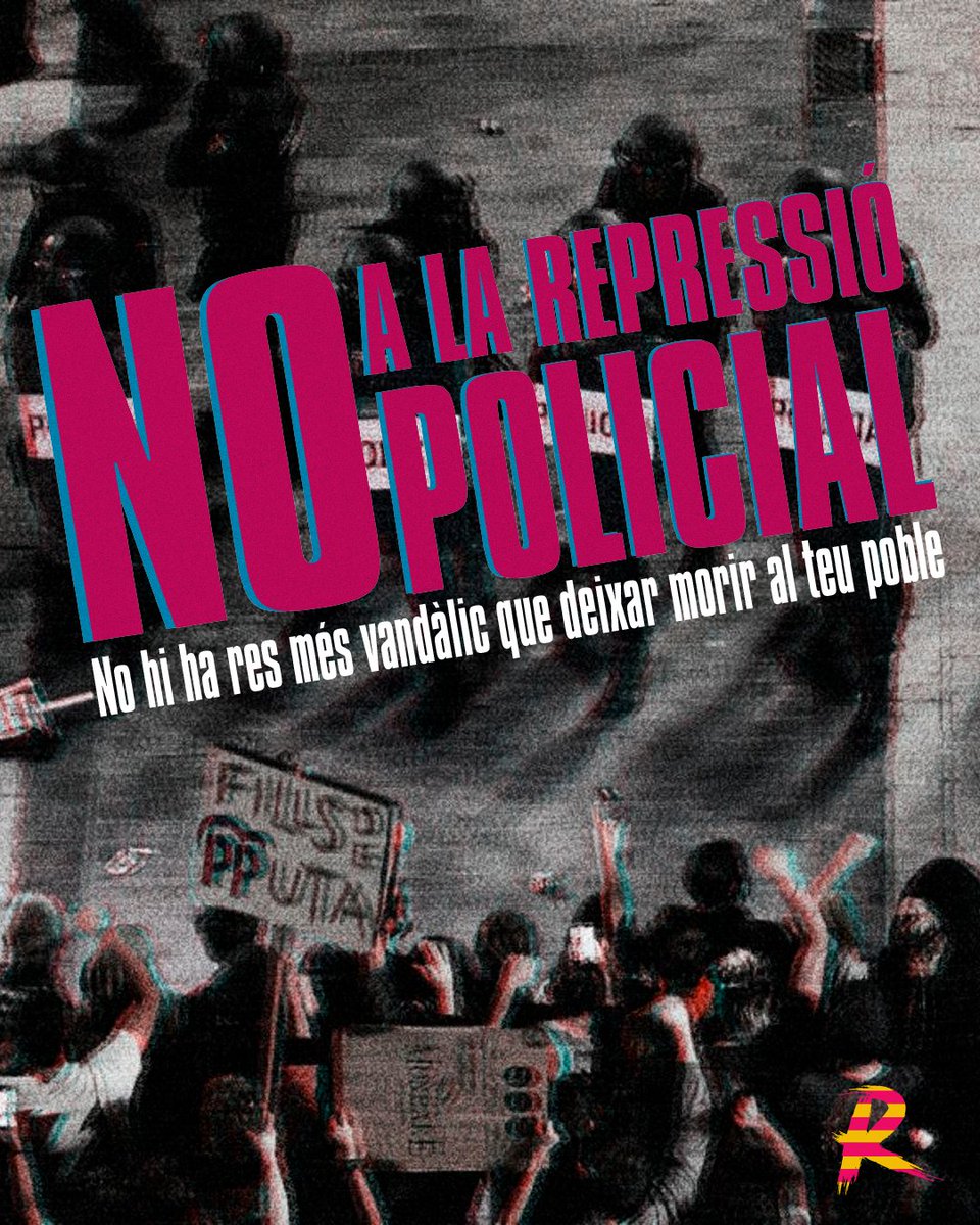 Volem mostrar tot el nostre suport a les companyes que estan patint la repressió després de manifestar-se el darrer 9N a València.

No hi ha res més vandàlic que deixar morir al teu poble.

Mai una veu de tot un poble podrà ser silenciada, força i MAZÓN DIMISSIÓ.
