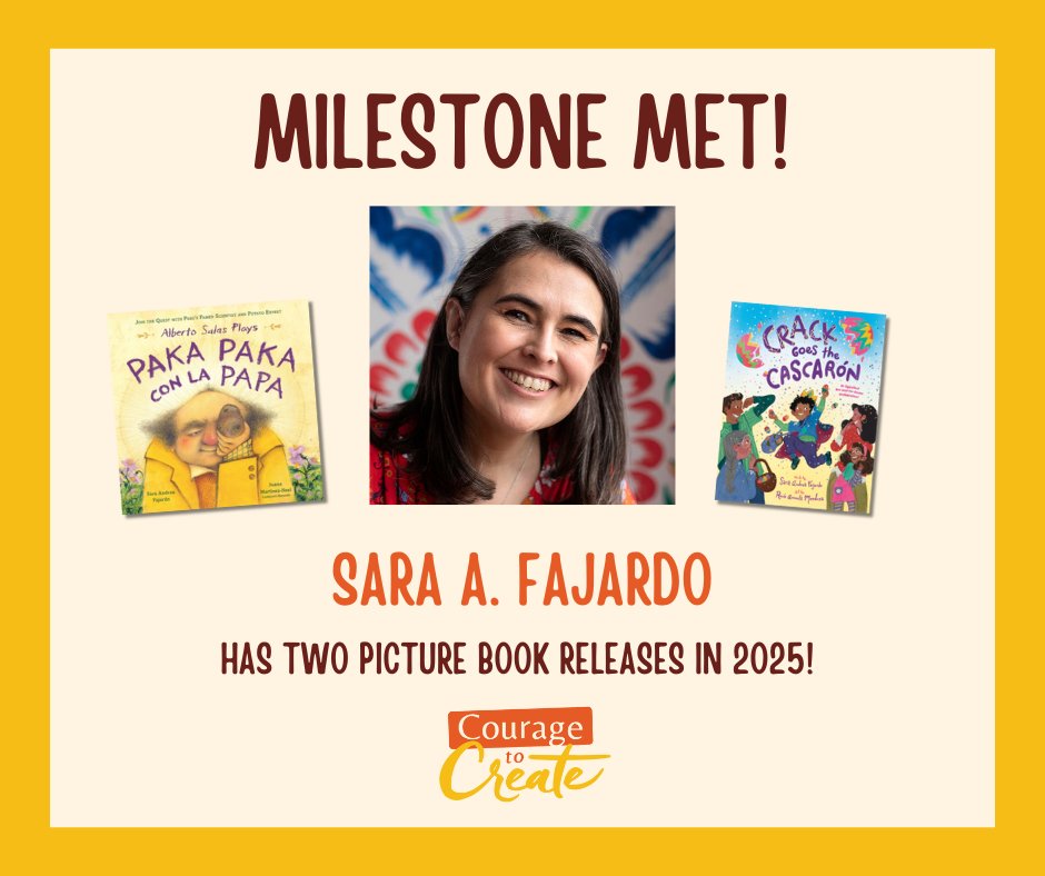 The Writing Barn (@thewritingbarn) on Twitter photo Congratulations to <a href="/safajarwrites/">🇵🇪 Sara Fajardo 🇺🇸 is wrestling with words</a>, who has two picture books coming out in 2025! 🎊
In her Milestone Met interview, Sara talks about her journey to publication and creating representation as a motive behind her writing.
Read the full blog here: bethanyhegedus.com/sara-a-fajardo… Congratulations to <a href="/safajarwrites/">🇵🇪 Sara Fajardo 🇺🇸 is wrestling with words</a>, who has two picture books coming out in 2025! 🎊
In her Milestone Met interview, Sara talks about her journey to publication and creating representation as a motive behind her writing.
Read the full blog here: bethanyhegedus.com/sara-a-fajardo…