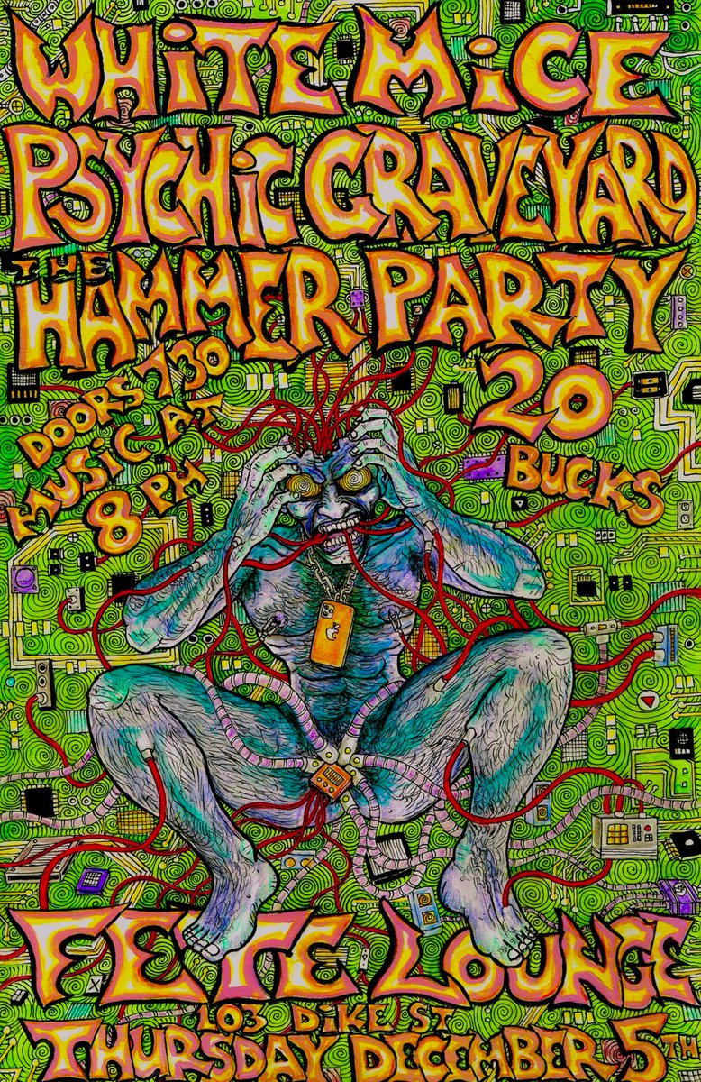 The Hammer Party (@the_hammerparty) on Twitter photo Psyched about December in Providence at <a href="/fetemusic/">Fete Music Hall</a> with <a href="/PsychGraveyard/">PsychicGraveyard</a> and the Legendary WHITE MICE!! Psyched about December in Providence at <a href="/fetemusic/">Fete Music Hall</a> with <a href="/PsychGraveyard/">PsychicGraveyard</a> and the Legendary WHITE MICE!!