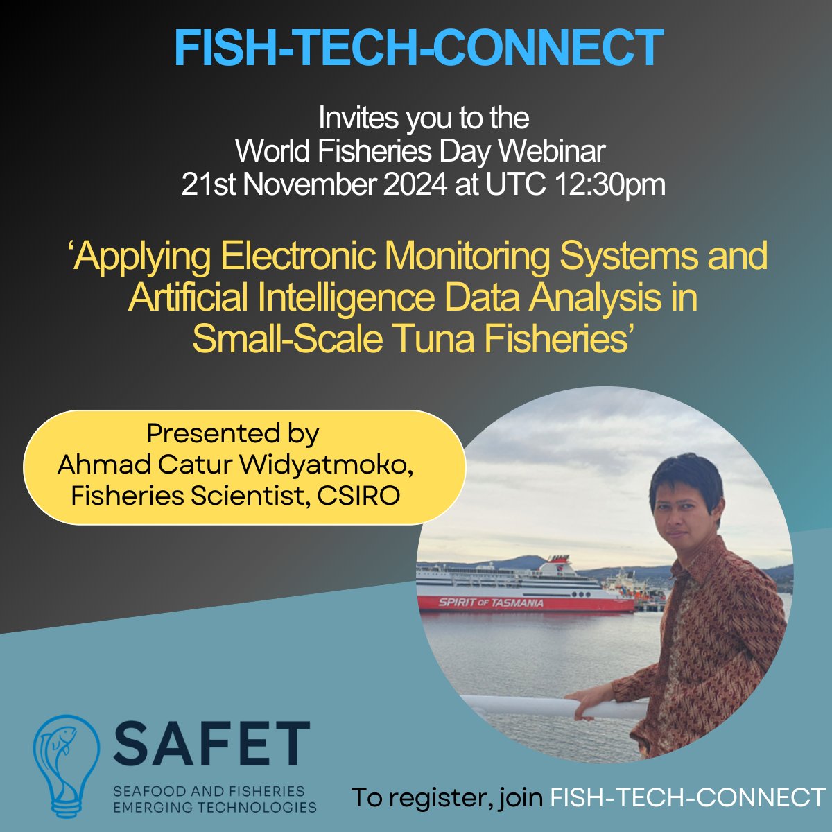 SeafoodEmerTech's tweet image. Last chance to sign up to hear about Moko's work transforming safety and sustainability in small-scale Indonesian fisheries.
Register: eventbrite.com/e/applying-ele…