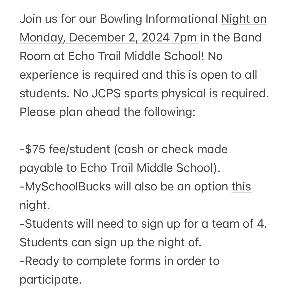 Echo Trail Middle School tweet media