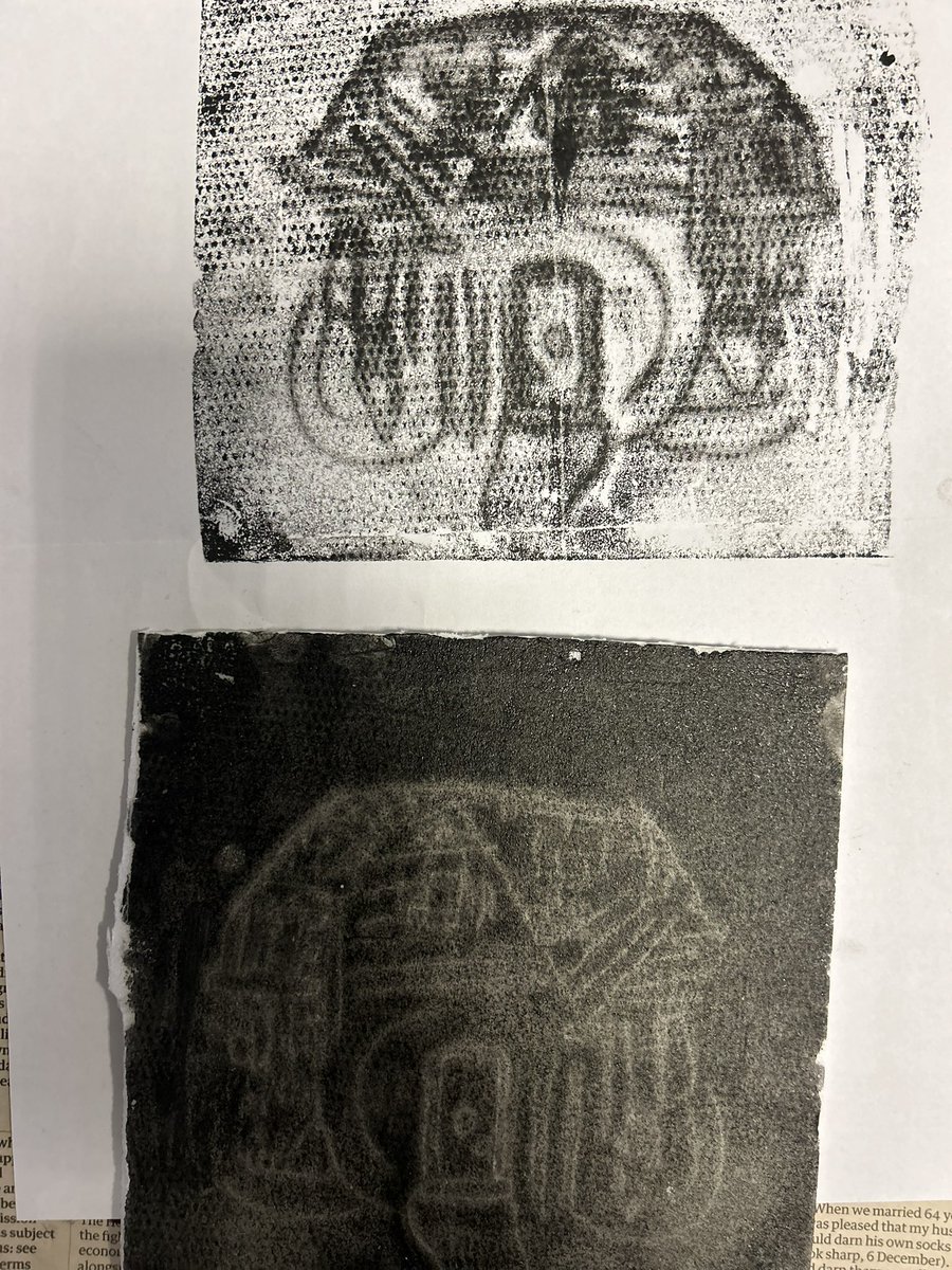 In Art and Design we used our architectural house designs to create Monoprints. #BGArt