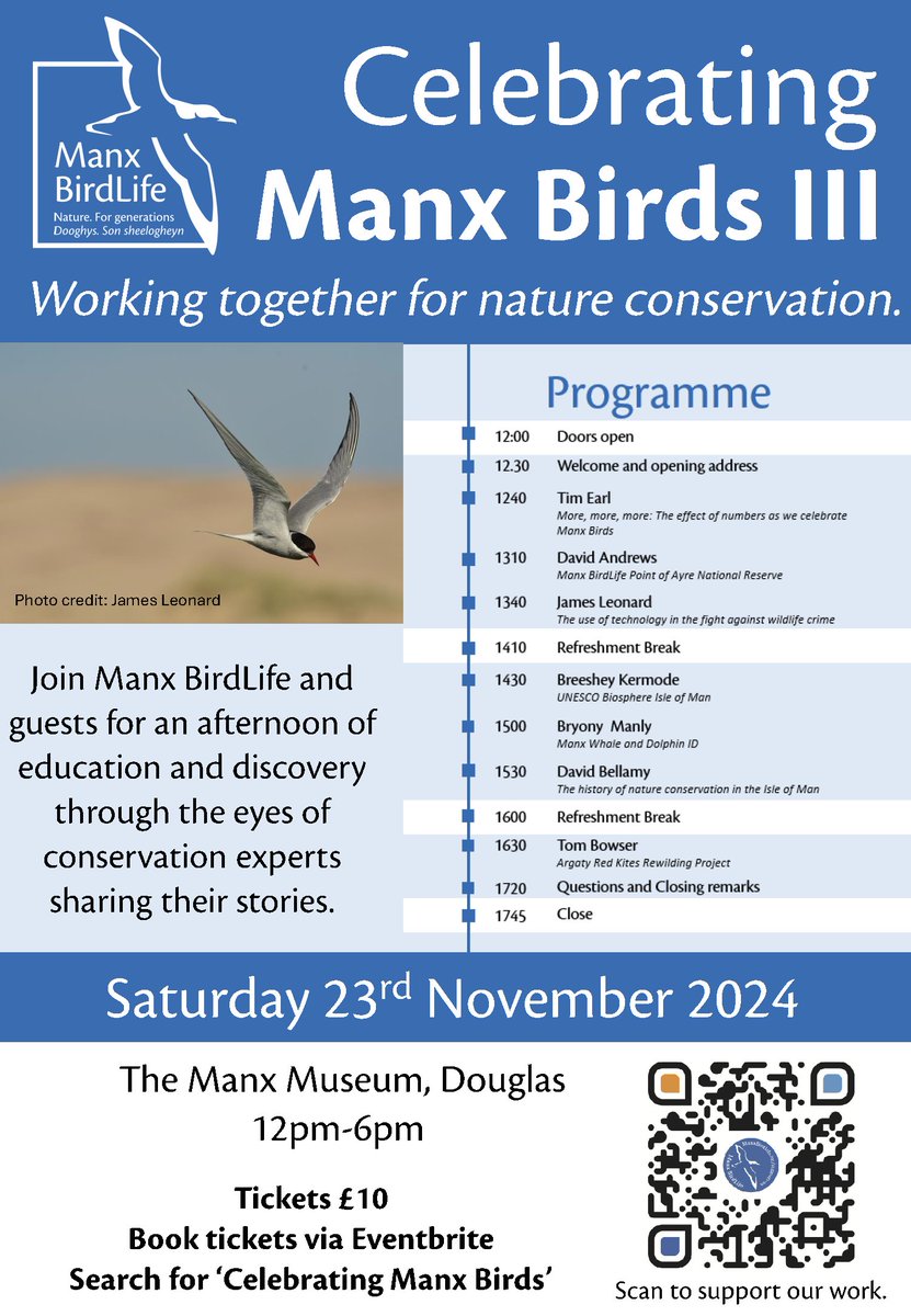 Celebrating Manx Birds III is this Saturday: eventbrite.co.uk/e/celebrating-… #TeamWilder