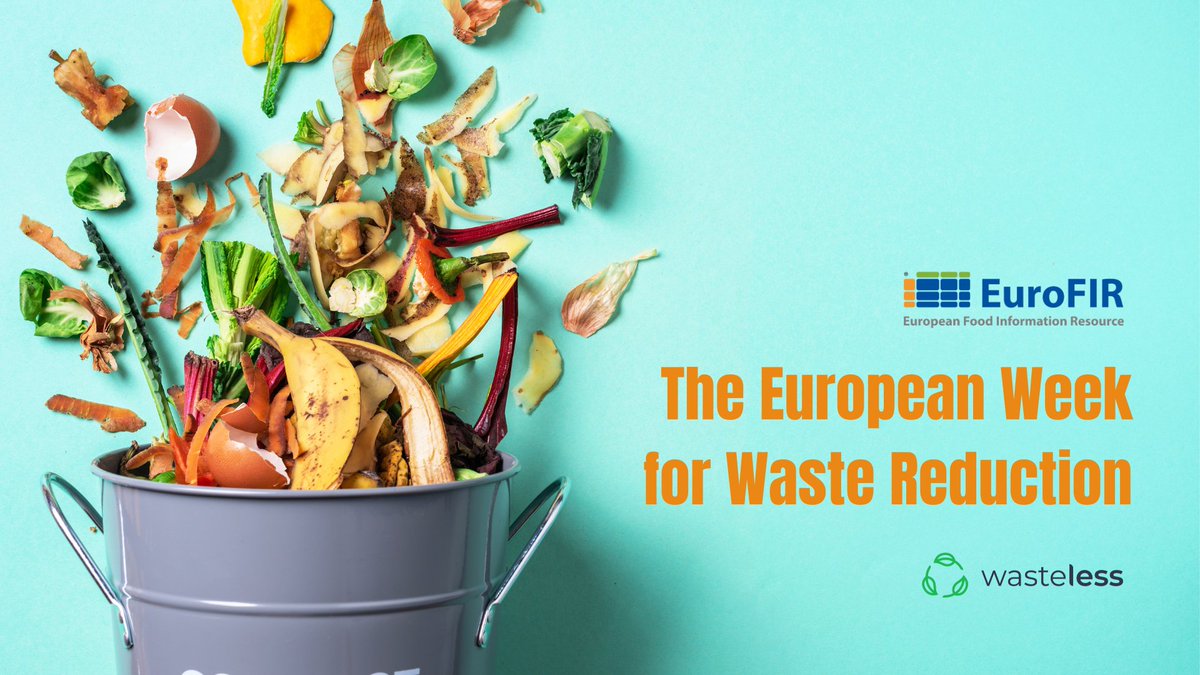 EuroFIRAISBL's tweet image. The European Week for Waste Reduction (EWWR) is happening from Nov 16-24! ♻️ As part of the #WASTELESS project, EuroFIR is working on improving FoodWasteEXplorer and supporting innovative #FLW solutions🍃
