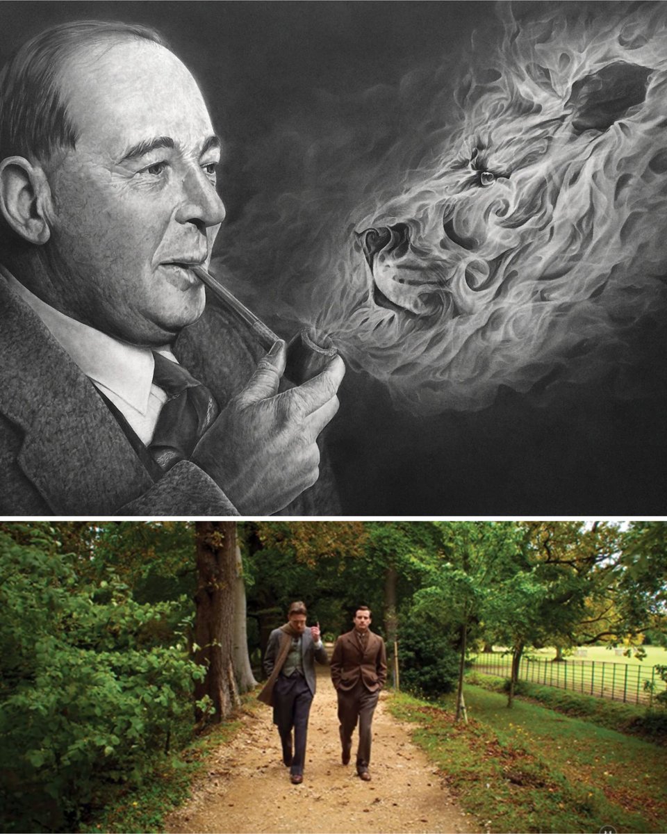 C.S. Lewis, one of the 20th century's top intellectuals, considered himself too smart for Christianity.

So how, at age 32, did he suddenly become one of its greatest advocates? 

He was struck by a strange feeling — and something Tolkien said to him late at night… (thread) 🧵