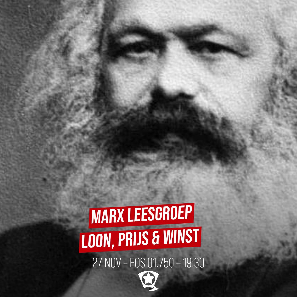 Woensdag 27 November bespreekt ROOD Nijmegen Loon, Prijs &amp; Winst van Karl Marx. In dit werk bespreekt Marx onder andere waarom de loon-prijsspiraal onjuist is. Iedereen die wil aansluiten is welkom. Het gelezen hebben van het stuk is niet vereist maar wel extra leerzaam!
