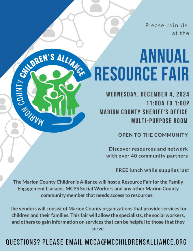 Great resource opportunity to meet over 40 community partners!