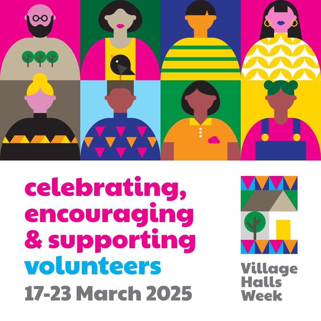 📅 Date for your Diary - Village Halls Week 2025, from the 17th - 23rd March 📅
Let's celebrate, encourage and support the army of volunteers who run rural community buildings 🙌
👉 Read more and register your interest here buff.ly/3OeFtGz  
@acre_national #devon