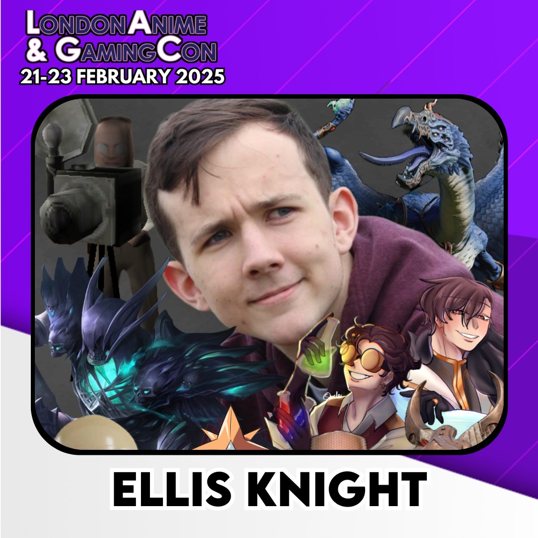 We are excited to announce Ellis Knight will be returning to London Anime &amp; Gaming Con 2025!

Read more about Ellis Knight at: smpl.is/9uyjf

#LondonAnimeCon #AnimeConUKLondon #UKConventions