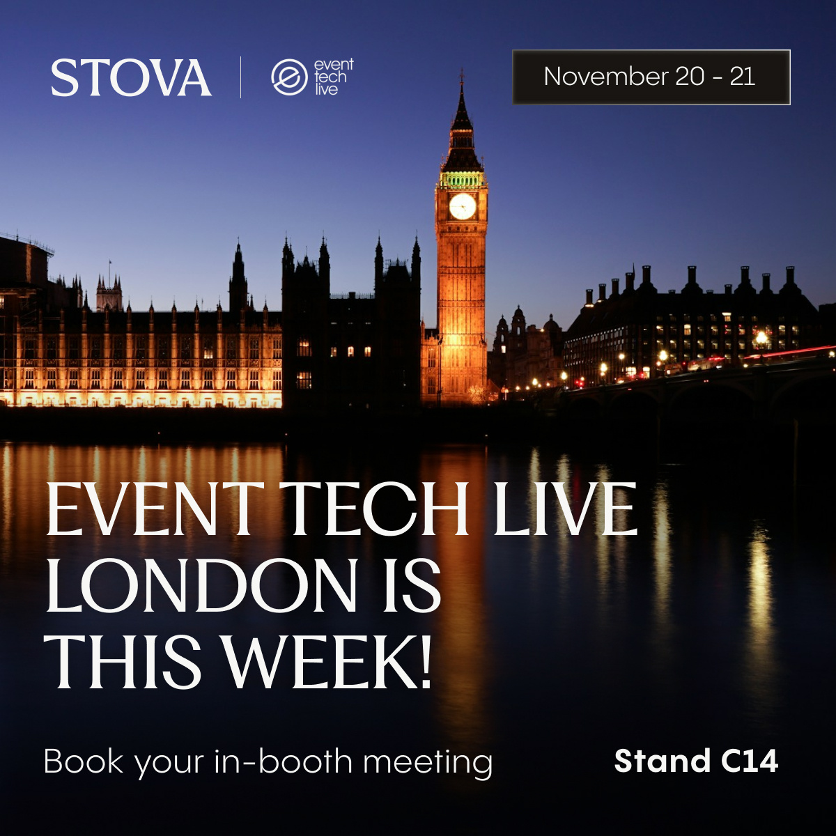 ✨ We’re ready to meet all the amazing #eventprofs at Event Tech Live London! Stop by Stand C14 to talk all things event tech—built with your unique goals in mind. Book a meeting here to secure your spot, or stop by Stand C14! hubs.la/Q02Ycx2Q0 

#EventTechLive #ETLLondon