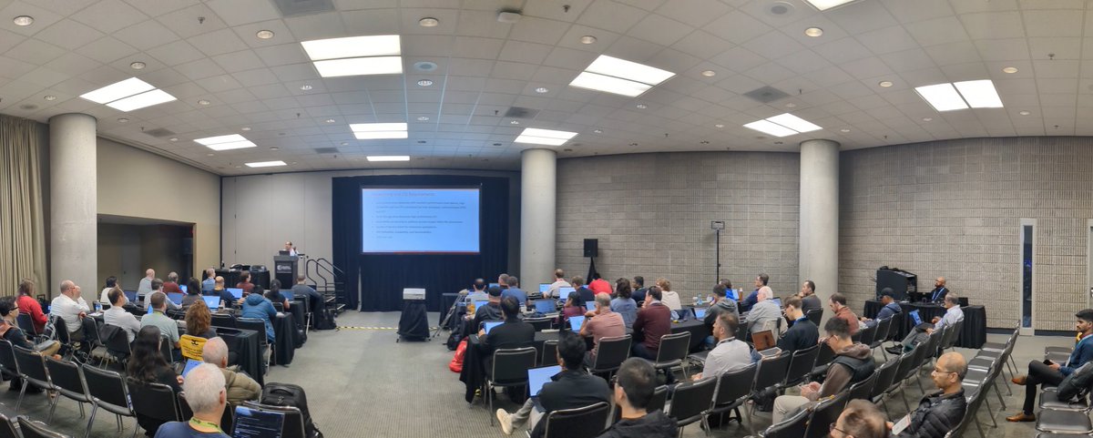 mvapich's tweet image. Full house at the tutorial of High-Performance and Smart Networking Technologies for HPC and AI from 8:30AM - 5:00PM in B211 to learn more about the latest developments in High Performance Networks @Supercomputing @NVIDIANetworkng @HPE_Cray @ultraethernet @CornelisHPC