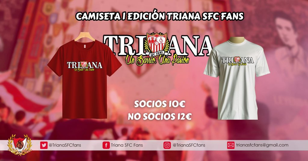 TrianaSFCFans's tweet photo. Los deseos de nuestros socios son órdenes… 😉
Volvemos a tener stock de nuestra tradicional camiseta‼️
⚪️Esta vez, también en blanco⚪️

📏Tallas: Niño - 5XL
📲Pedidos: MD o trianasfcfans@gmail.com indicando nombre, color y talla. https://t.co/ECRCFlEx2r
