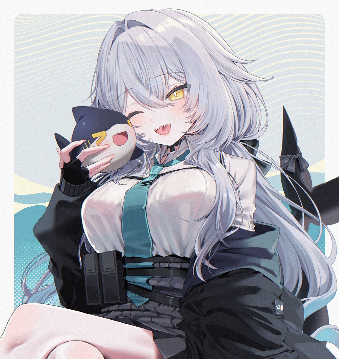 mafuchu_v's tweet photo. 🦈

#VRCイラスト　#rurune https://t.co/fGb1GKM3qX