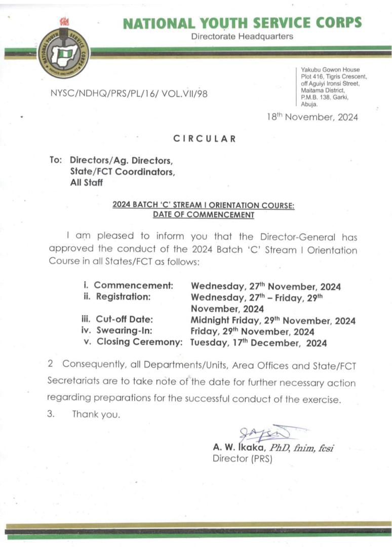 NYSC PADI tweet media