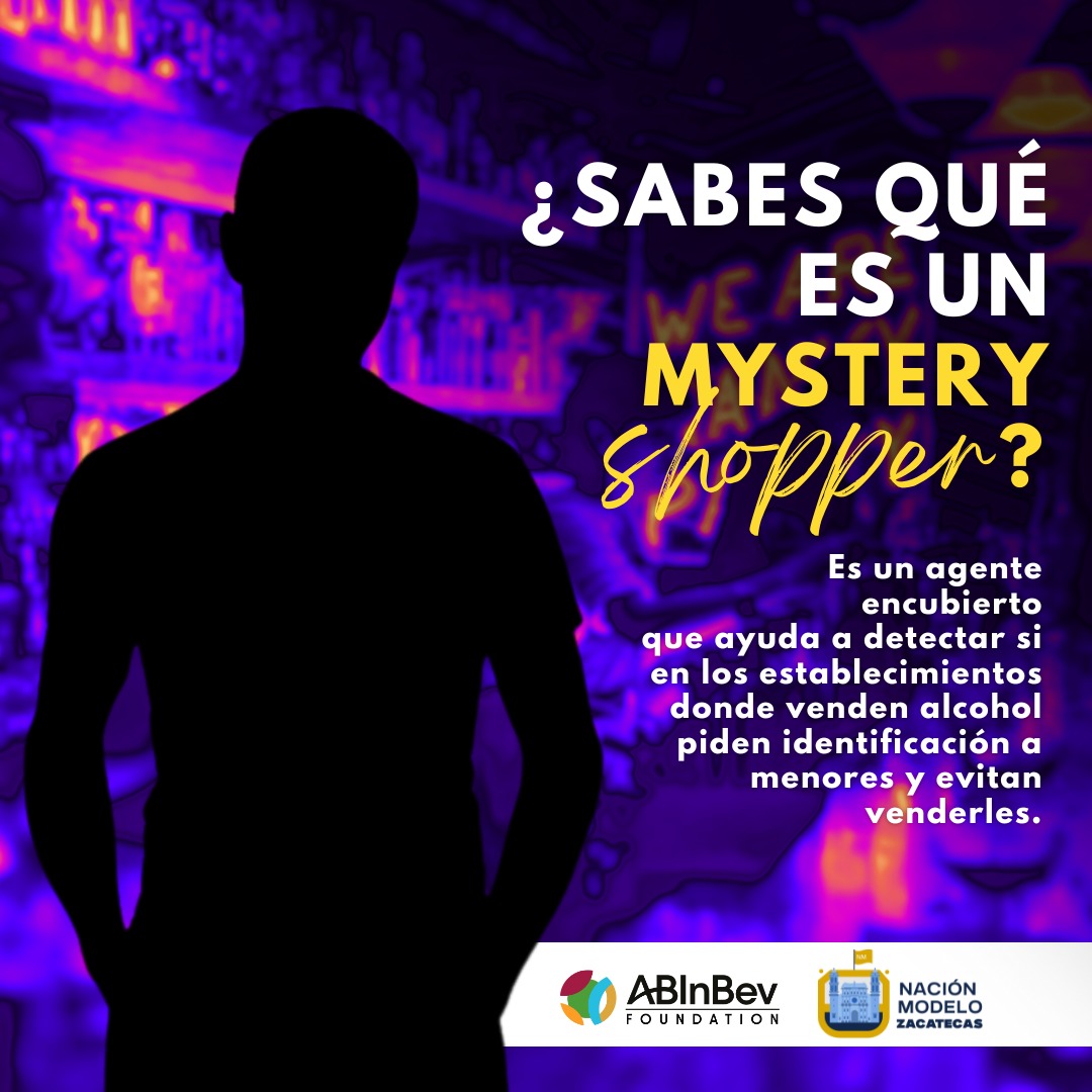zacciudadmodelo's tweet photo. ¿Sabes qué es un "Mystery Shopper”? 🔍

Es un agente encubierto que  ayuda a detectar si en los establecimientos donde venden alcohol piden identificación a menores y evitan venderles. Lo anterior ayuda a capacitar a quienes necesitan orientación y logremos espacios más seguros. https://t.co/SoHTemzTj4