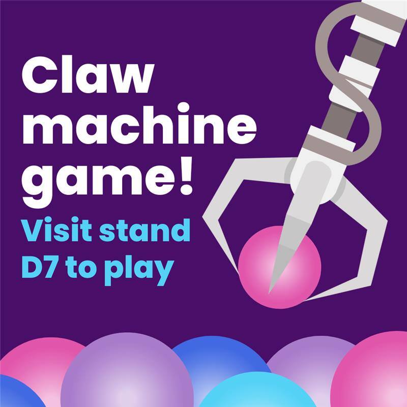 SAAFEducation's tweet photo. Are you feeling lucky? 🤞

We'll be at the Schools &amp; Academies Show on Wednesday with our claw machine game!

Come and see us at stand D7 and try your luck - we've got loads of prizes up for grabs 🏆🎁

#SAAShow #FanSAAStic https://t.co/MzMjqcPx7a
