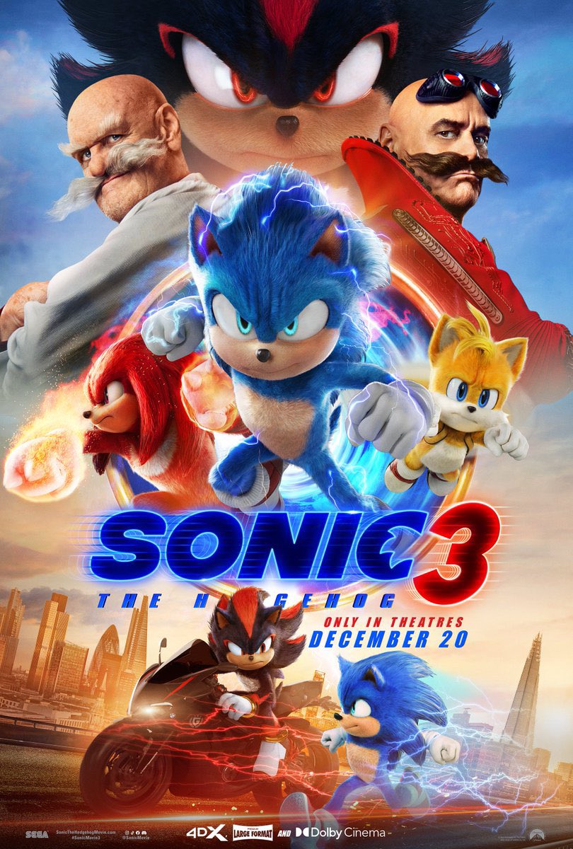New poster for ‘SONIC 3’

In theaters on December 20.