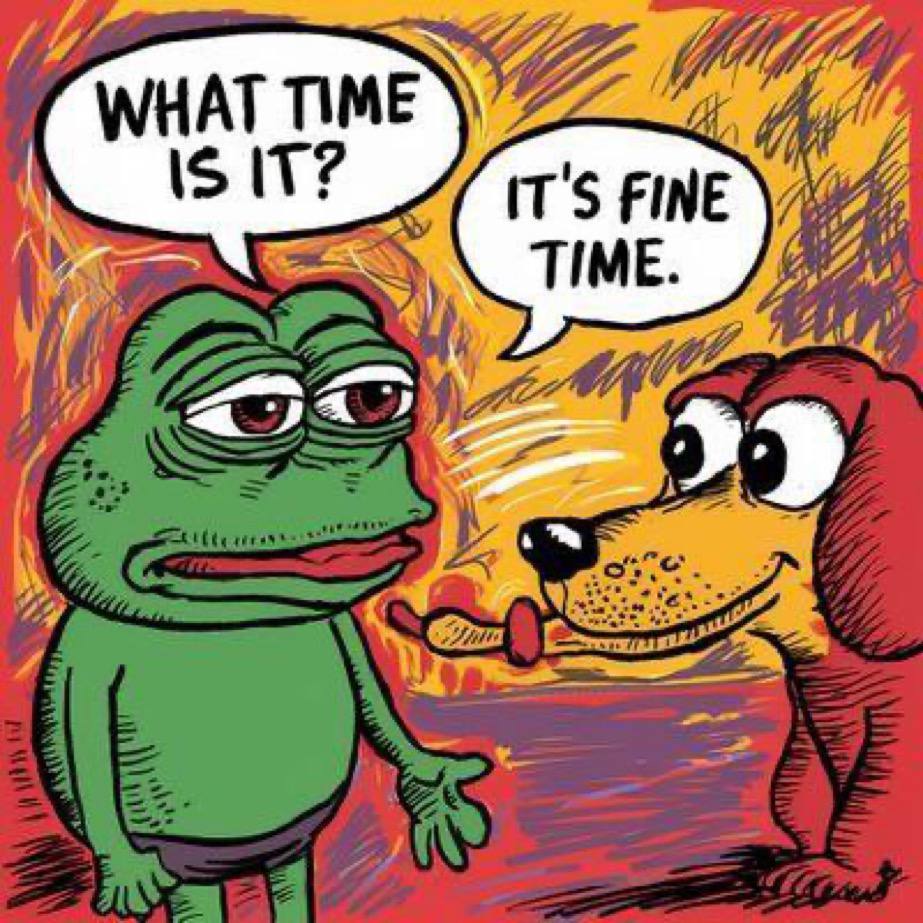 jerarddao's tweet photo. We are all concerned that the developer has abandoned the project.
But we do not know that when the time comes, it will shock everyone
Don't worry
Everything is $fine
#thisisfine
#ecosystem 
@TehLordKek 
#finearmy $pepe
$shib $doge https://t.co/XU3yAiz7oQ