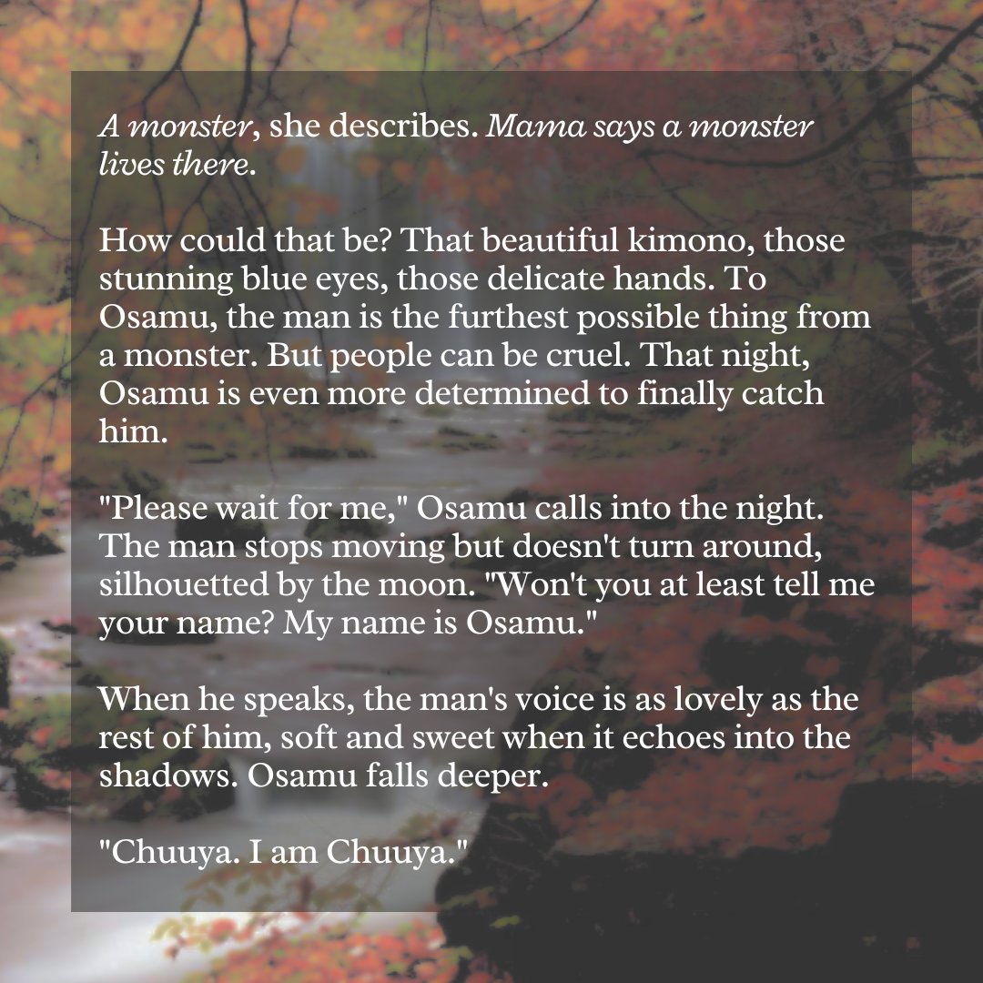 ‹‹ long last we meet ››

here is my spooky japanese mythology-inspired #soukoku piece for <a href="/BSDHallwnZine/">Beneath the Moonlight: A BSD Halloween Zine</a>, featuring a lonely traveler and a lonely youkai~

soukoku | 3.7k | rated g

🍃 [archiveofourown.org/works/60521215]

↓ link to zine below !