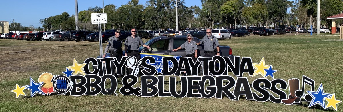 Thank you to the South Daytona Citizen's Patrol for their excellent service this weekend at the South Daytona BBQ &amp; Bluegrass Fest #SDPDproud #SouthDaytona