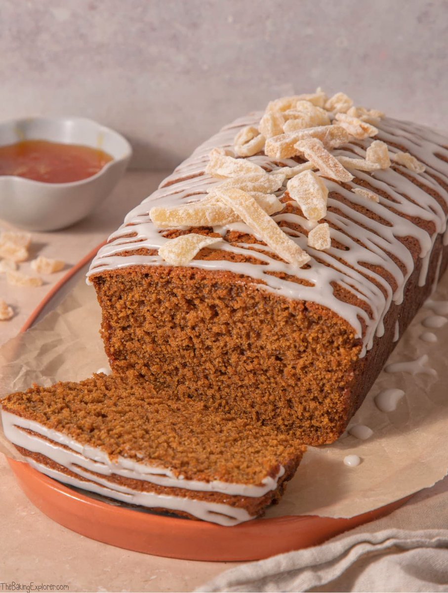 Vegan Gingerbread Loaf Cake - a delicious moist and sticky cake that’s packed with flavour! This loaf cake is so easy to make, plus it’s dairy free and egg free too. Get the recipe: buff.ly/477O1qr