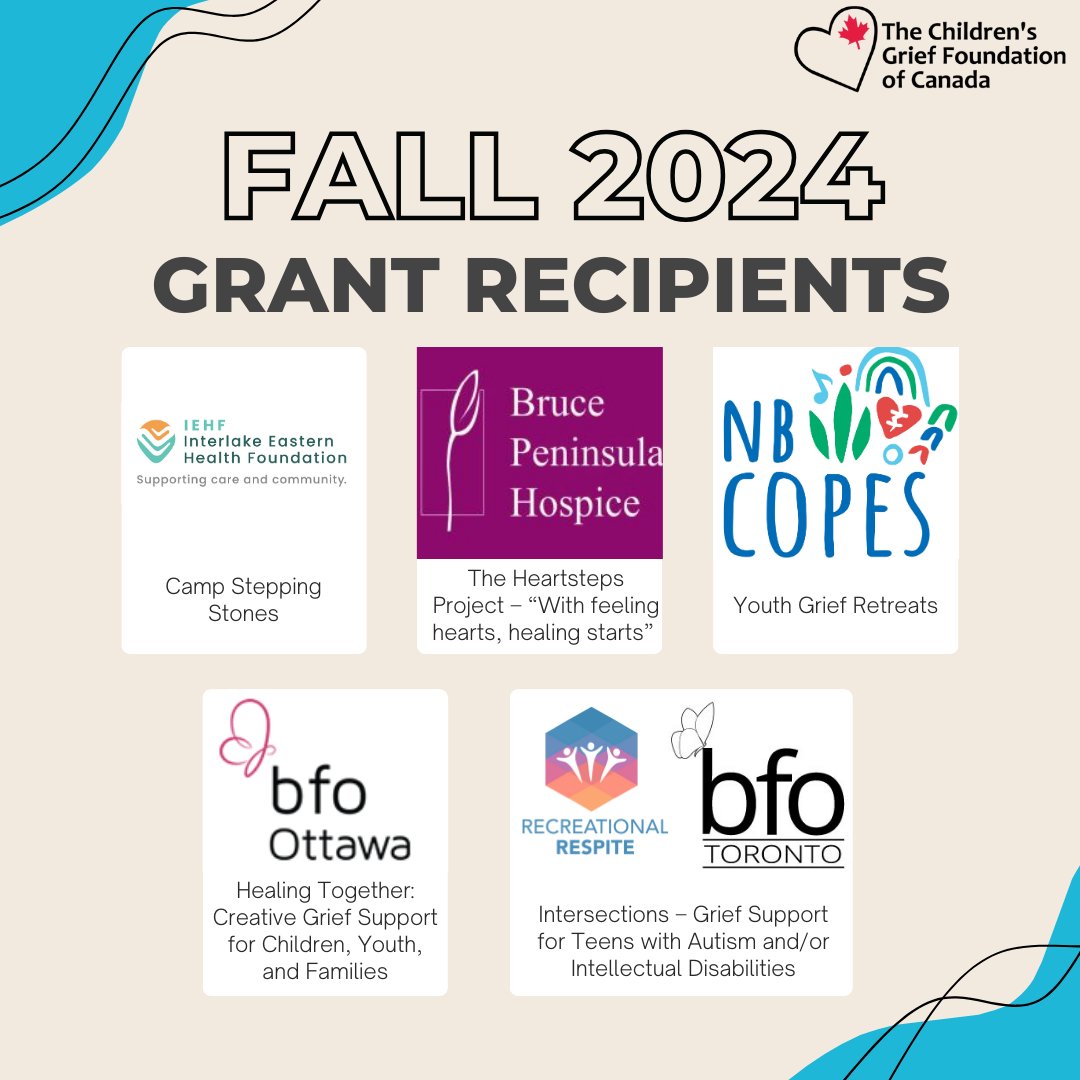 🌟 Day 18 of our 30 Days of Children’s Grief Series! 🌟

Day 18 is all about making an impact—and what better way to do that than by funding programs that bring grief support to life? 🎉

We’re thrilled to announce funding for FIVE exceptional grief support initiatives (1/2)