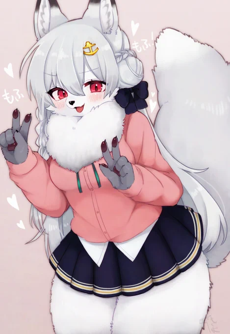 冬のモフモフ増しケモ 