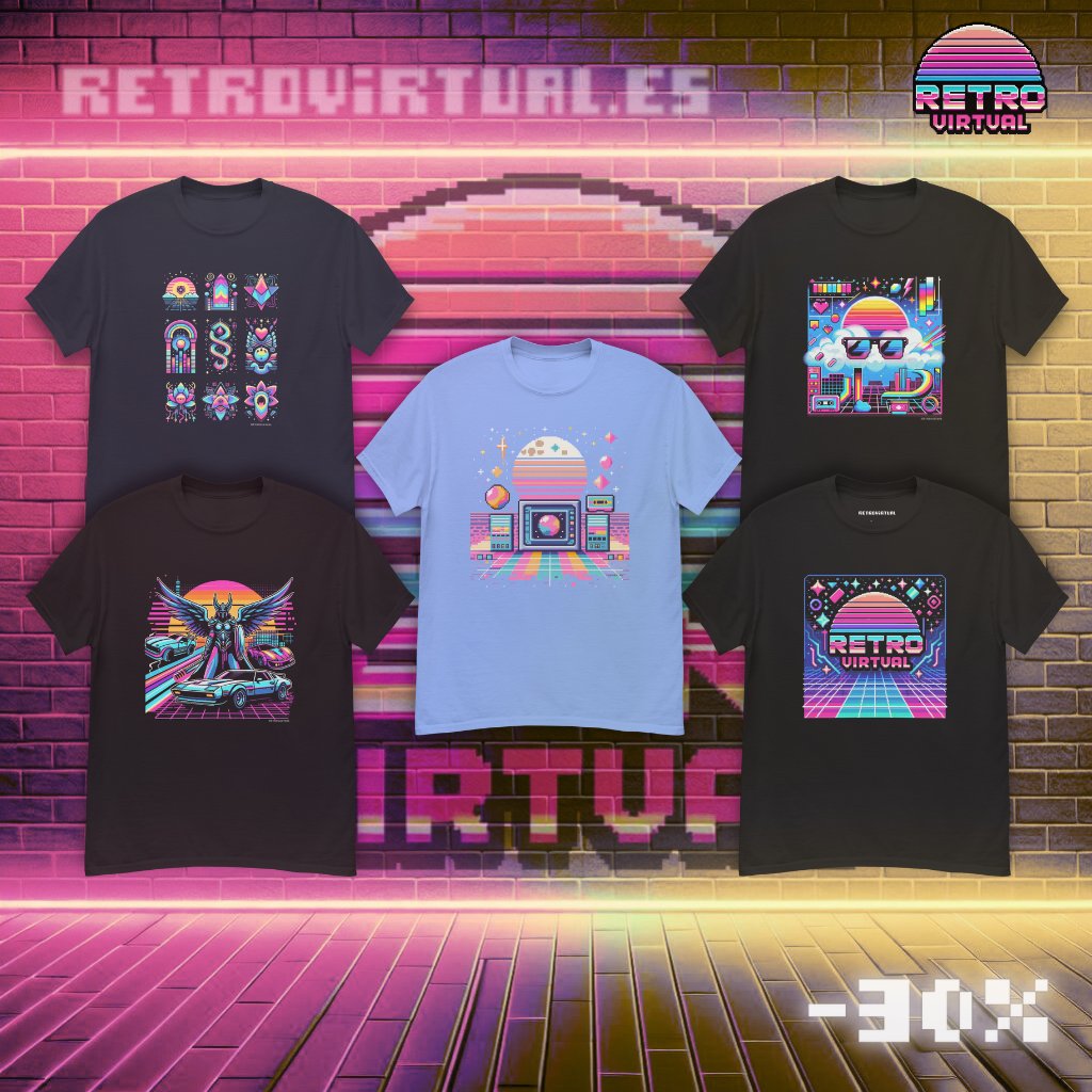 RetroVirtualX's tweet photo. ✨ ¡OFERTAS DE LA SEMANA! ✨

👾🚀 ¡Aprovecha nuestras ofertas semanales en @RetroVirtualX! Desde la esencia de Retrovirtual y la exploración cósmica, hasta los vibrantes diseños de neón y videojuegos. 🌈🎮

¡Ofertas disponibles del 18/11 al 25/11!

🌈🌠✨🌟👕👜🌟✨🌠🌈 https://t.co/lLbZqETHvG