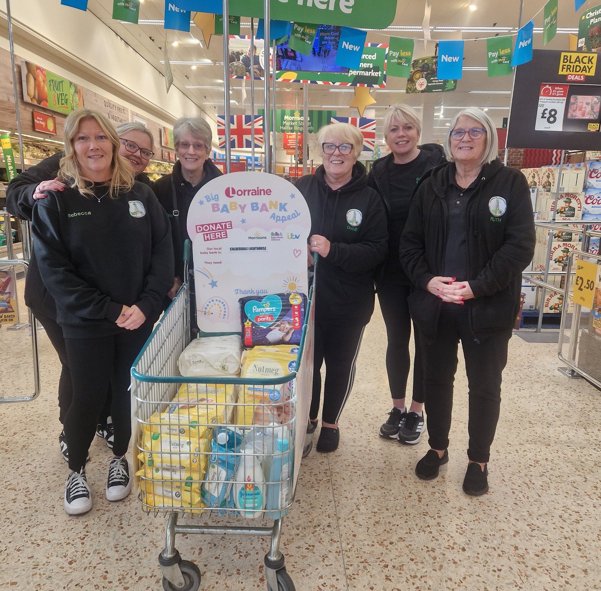 Calderlighthous's tweet image. #Lorrainesbigbabybankappeal was launched this morning. 
@Morrisons Keighley Road illingworth have twinned with ourselves to collect baby essentials.
If you are able to drop a donation in our basket up there, we would be incredibly grateful.
#beaconofhope 
#babybankalliance